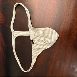 Striped Tan Men's Thong